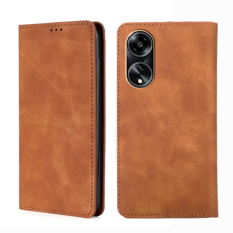 Skin Feel Magnetic Leather Phone Case
