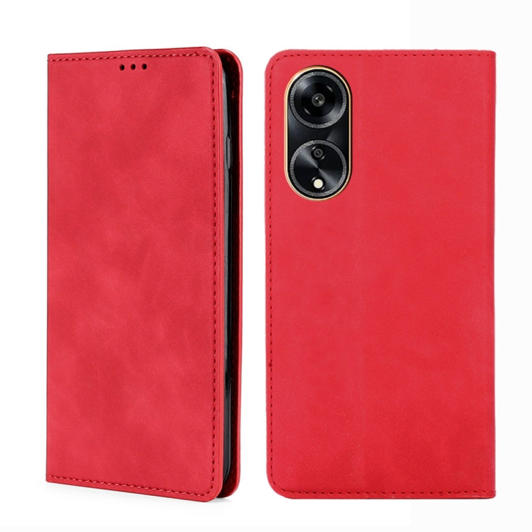 Skin Feel Magnetic Leather Phone Case, For OPPO Reno10 Pro+ 5G, For OPPO A1 5G, For OPPO Reno10 Pro 5G China, For OPPO Reno10 5G China