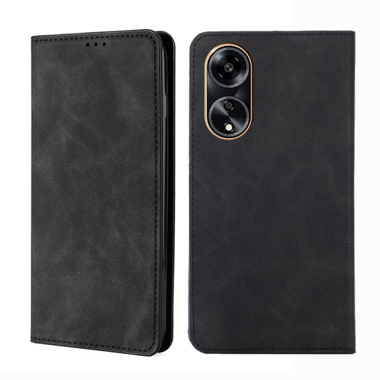 Skin Feel Magnetic Leather Phone Case, For OPPO Reno10 Pro+ 5G, For OPPO A1 5G, For OPPO Reno10 Pro 5G China, For OPPO Reno10 5G China