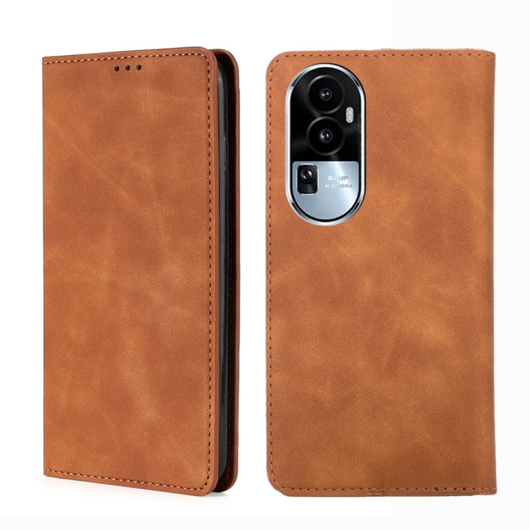 Skin Feel Magnetic Leather Phone Case, For OPPO Reno10 Pro+ 5G, For OPPO A1 5G, For OPPO Reno10 Pro 5G China, For OPPO Reno10 5G China