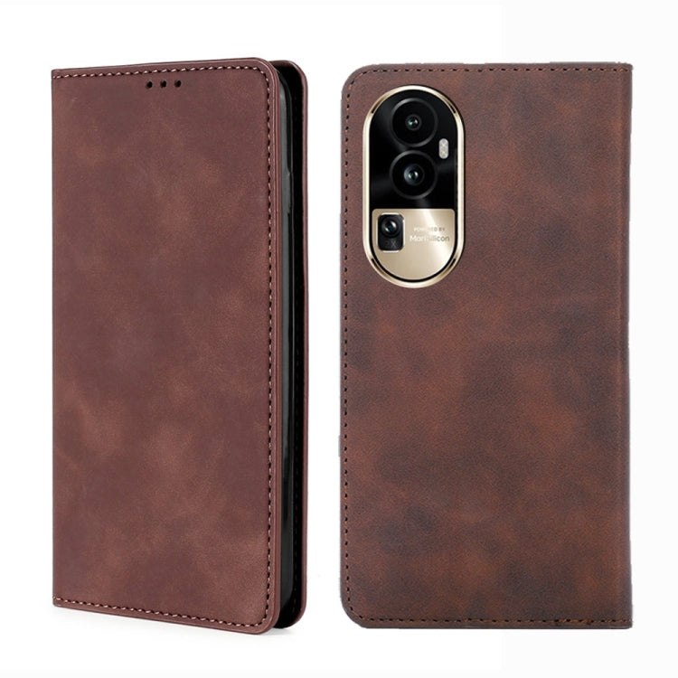 Skin Feel Magnetic Leather Phone Case, For OPPO Reno10 Pro+ 5G, For OPPO A1 5G, For OPPO Reno10 Pro 5G China, For OPPO Reno10 5G China