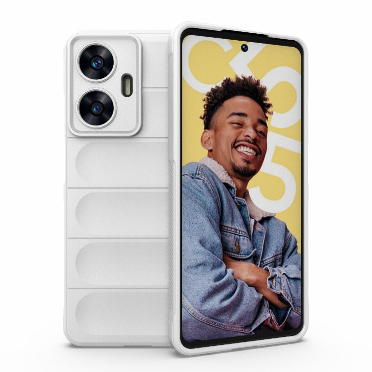 Magic Shield TPU + Flannel Phone Case, For Realme C55 4G