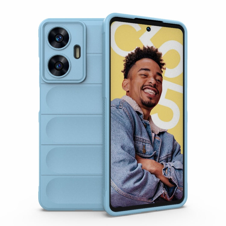 Magic Shield TPU + Flannel Phone Case, For Realme C55 4G