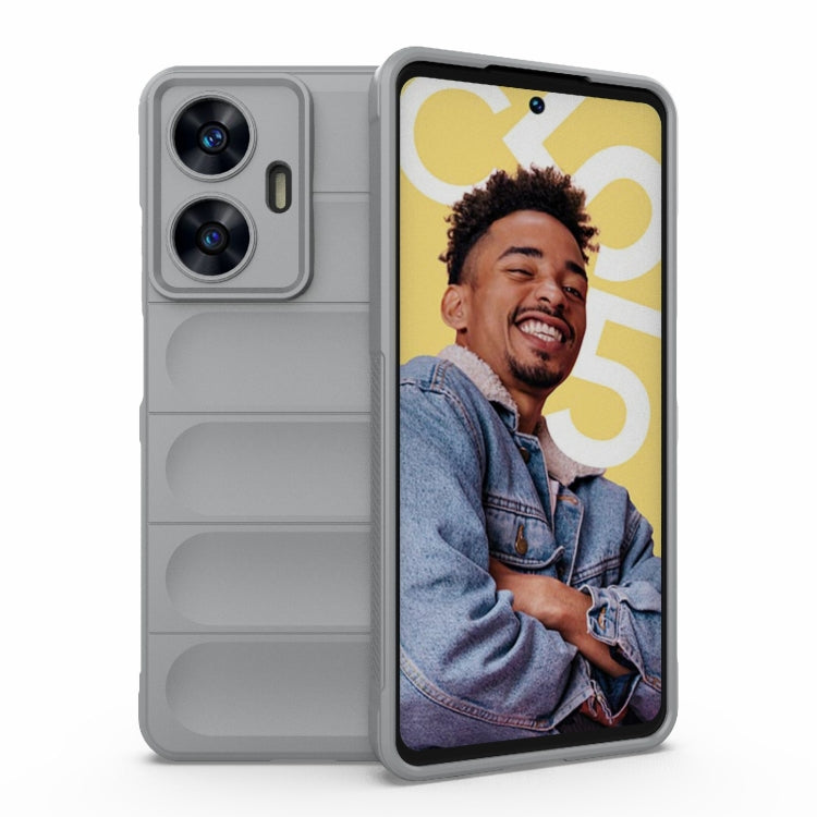 Magic Shield TPU + Flannel Phone Case, For Realme C55 4G