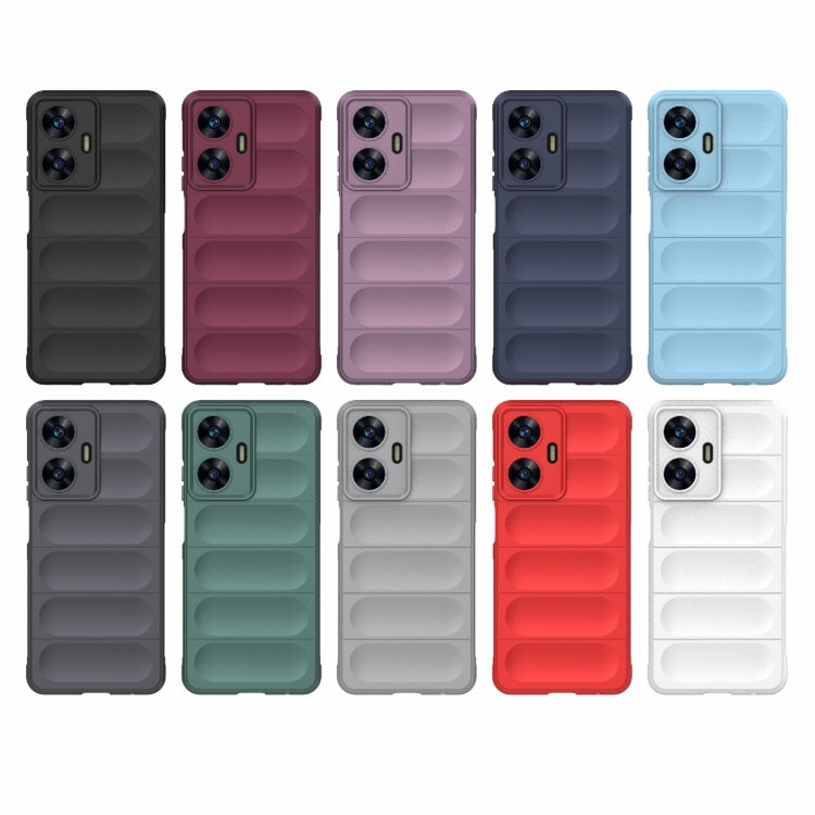 Magic Shield TPU + Flannel Phone Case, For Realme C55 4G