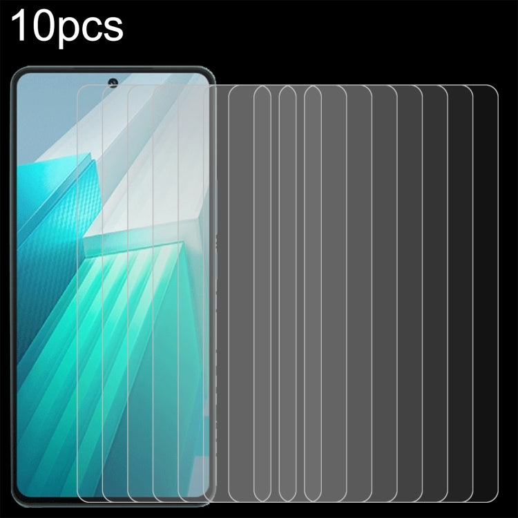 10pcs 0.26mm 9H 2.5D Tempered Glass Film, For vivo iQOO Z9 Turbo Endurance, For vivo