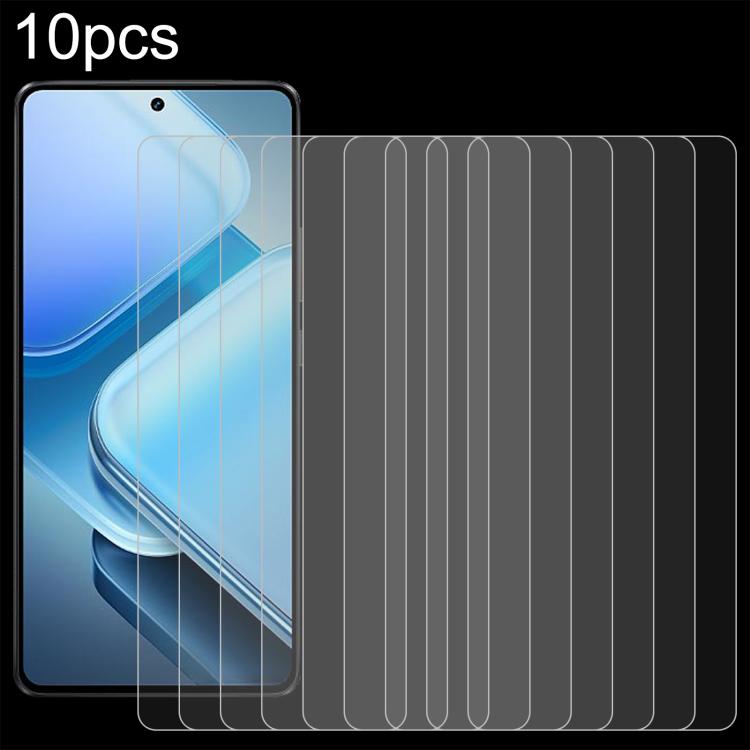 10pcs 0.26mm 9H 2.5D Tempered Glass Film, For vivo iQOO Z9 Turbo Endurance, For vivo