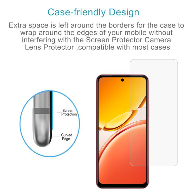 10pcs 0.26mm 9H 2.5D Tempered Glass Film, For vivo iQOO Z9 Turbo Endurance, For vivo