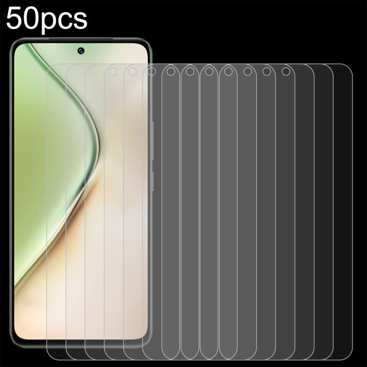 50pcs 0.26mm 9H 2.5D Tempered Glass Film