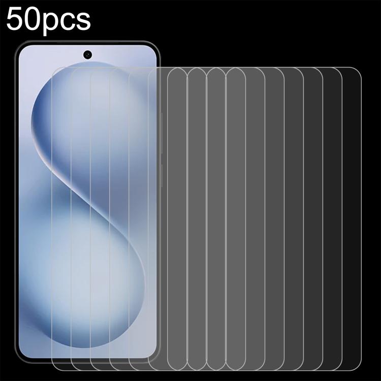 50pcs 0.26mm 9H 2.5D Tempered Glass Film