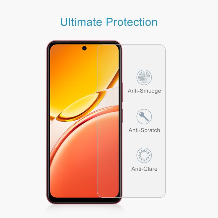 50pcs 0.26mm 9H 2.5D Tempered Glass Film