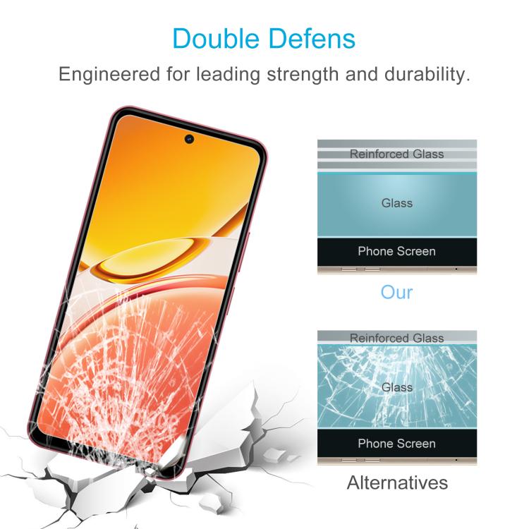 50pcs 0.26mm 9H 2.5D Tempered Glass Film