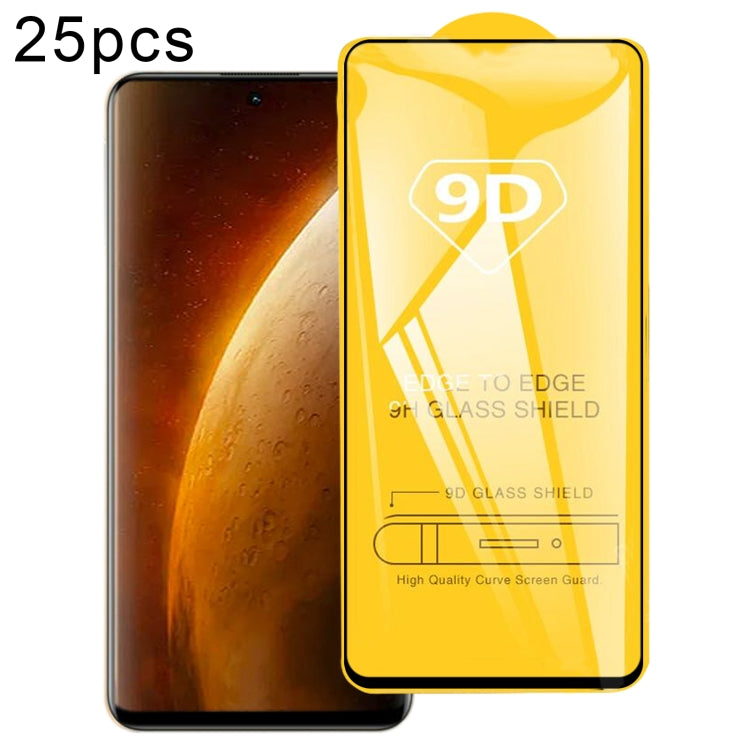 25pcs 9D Full Glue Full Screen Tempered Glass Film, For Realme 12 5G / C75, For Realme C65s, For Realme C67 4G / 12 Lite, For Realme Narzo 70 Pro, For Realme V50s, For Realme V50, For Realme 11 4G, For Realme GT5 / GT5 240W, For Realme Narzo 60 Pro