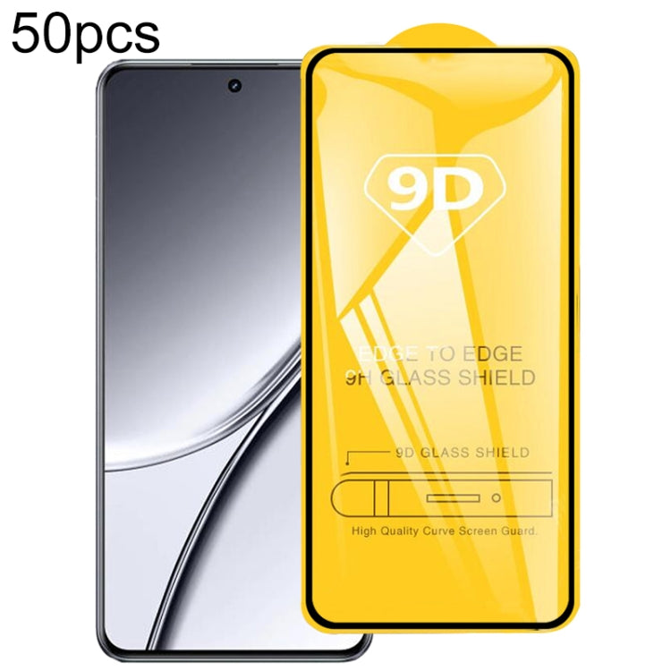 25pcs 9D Full Glue Full Screen Tempered Glass Film, For Realme 12 5G / C75, For Realme C65s, For Realme C67 4G / 12 Lite, For Realme Narzo 70 Pro, For Realme V50s, For Realme V50, For Realme 11 4G, For Realme GT5 / GT5 240W, For Realme Narzo 60 Pro