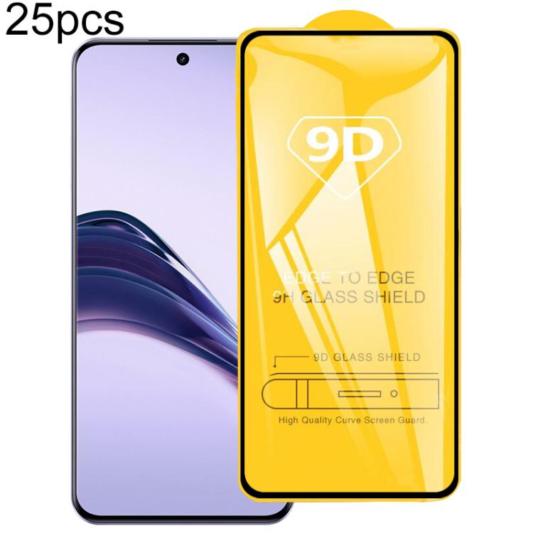 25pcs 9D Full Glue Screen Tempered Glass Film
