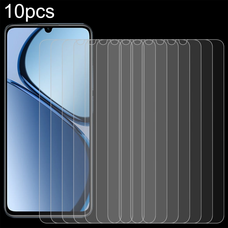 10pcs 0.26mm 9H 2.5D Tempered Glass Film, For Realme 12 / C75, For Realme C65s, For Realme Narzo 70 / Narzo 70 Turbo, For Realme Narzo 70x / 13, For Realme C67 4G / 12 Lite, For Realme P1, For Realme Narzo 70 Pro, For Realme V50s, For Realme V50