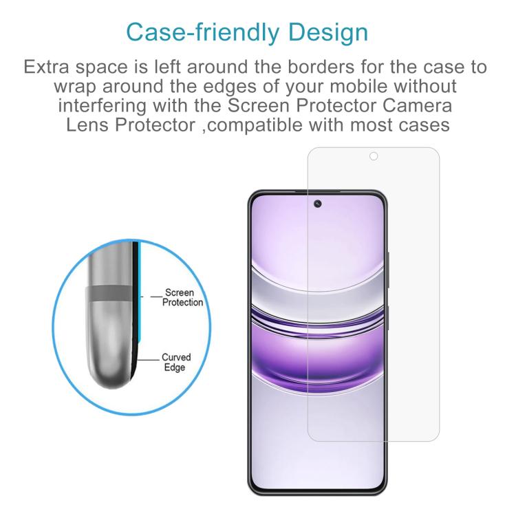 10pcs 0.26mm 9H 2.5D Tempered Glass Film, For Realme V70, For Realme P3 5G, For Realme 14 Pro Lite, For Realme C75x, For Realme Neo7x, For Realme Neo7 SE, For Realme 14x India, For Realme 12 / C75, For Realme C65s, For Realme Narzo 70 / Narzo 70 Turbo ...