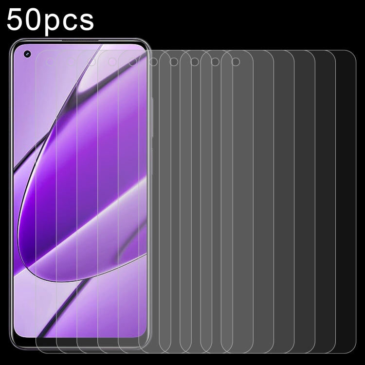 50pcs 0.26mm 9H 2.5D Tempered Glass Film