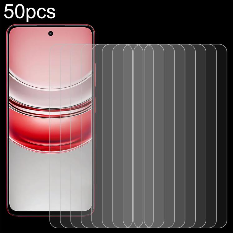 50pcs 0.26mm 9H 2.5D Tempered Glass Film, For Realme V70, For Realme P3 5G, For Realme 14 Pro Lite, For Realme C75x, For Realme Neo7x, For Realme Neo7 SE, For Realme 14x India, For Realme 12 / C75, For Realme C65s, For Realme Narzo 70 / Narzo 70 Turbo ...