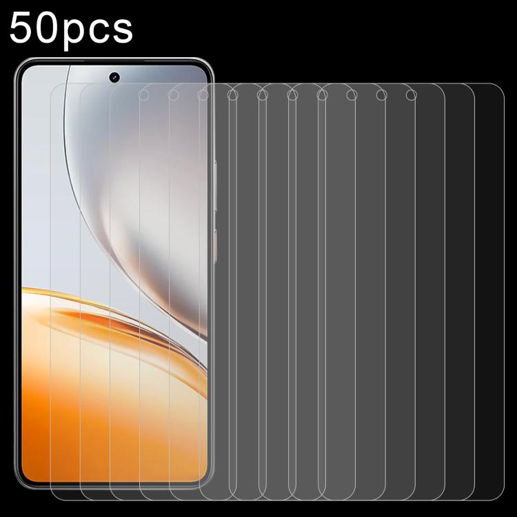 50pcs 0.26mm 9H 2.5D Tempered Glass Film, For Realme V70, For Realme P3 5G, For Realme 14 Pro Lite, For Realme C75x, For Realme Neo7x, For Realme Neo7 SE, For Realme 14x India, For Realme 12 / C75, For Realme C65s, For Realme Narzo 70 / Narzo 70 Turbo ...