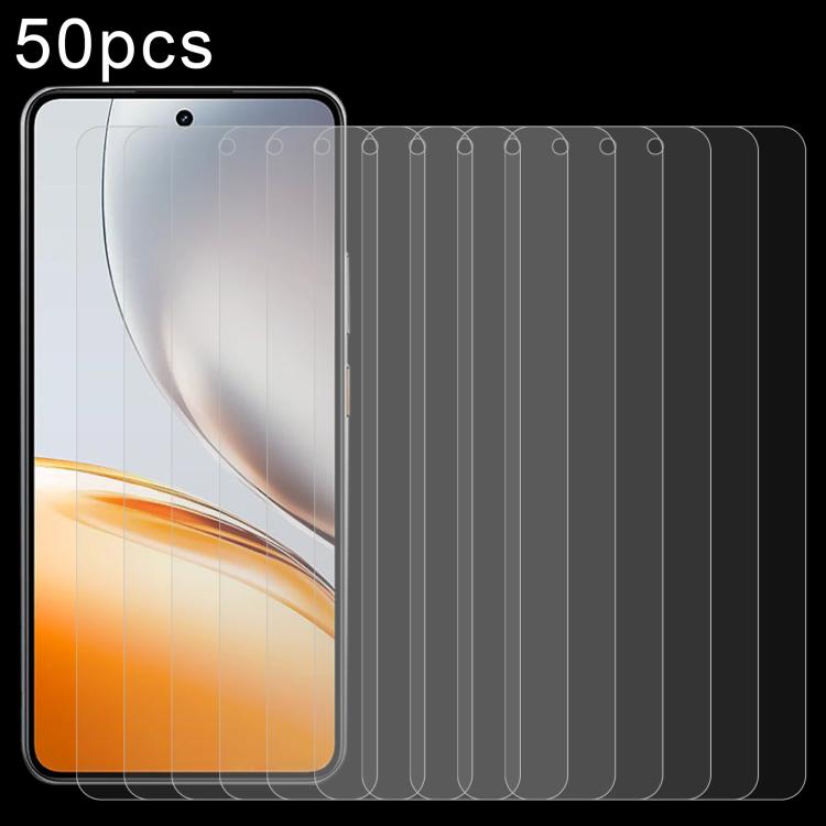 50pcs 0.26mm 9H 2.5D Tempered Glass Film, For Realme C75 5G, For Realme GT7, For Realme Narzo 80 Pro, For Realme P3x / Narzo 80x, For Realme 14T 5G, For Realme V70, For Realme P3 5G, For Realme 14 Pro Lite, For Realme C75x, For Realme Neo7x������������...