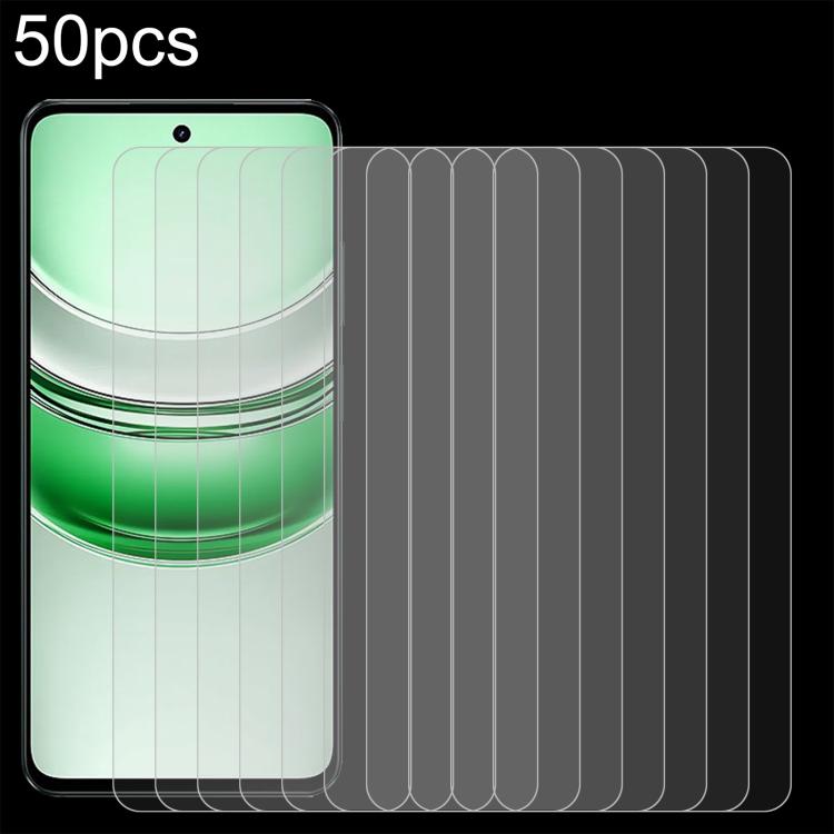 50pcs 0.26mm 9H 2.5D Tempered Glass Film, For Realme C75 5G, For Realme GT7, For Realme Narzo 80 Pro, For Realme P3x / Narzo 80x, For Realme 14T 5G, For Realme V70, For Realme P3 5G, For Realme 14 Pro Lite, For Realme C75x, For Realme Neo7x������������...