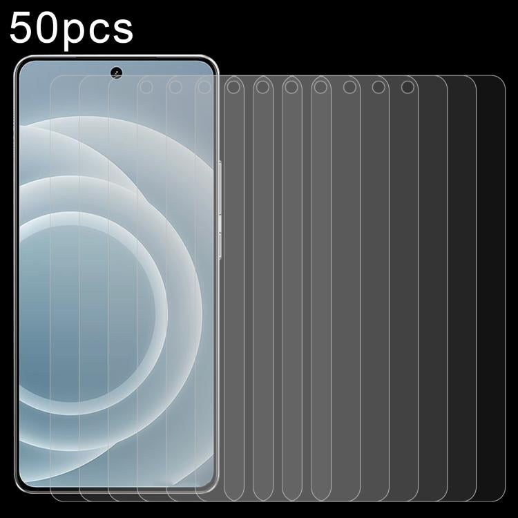 50pcs 0.26mm 9H 2.5D Tempered Glass Film