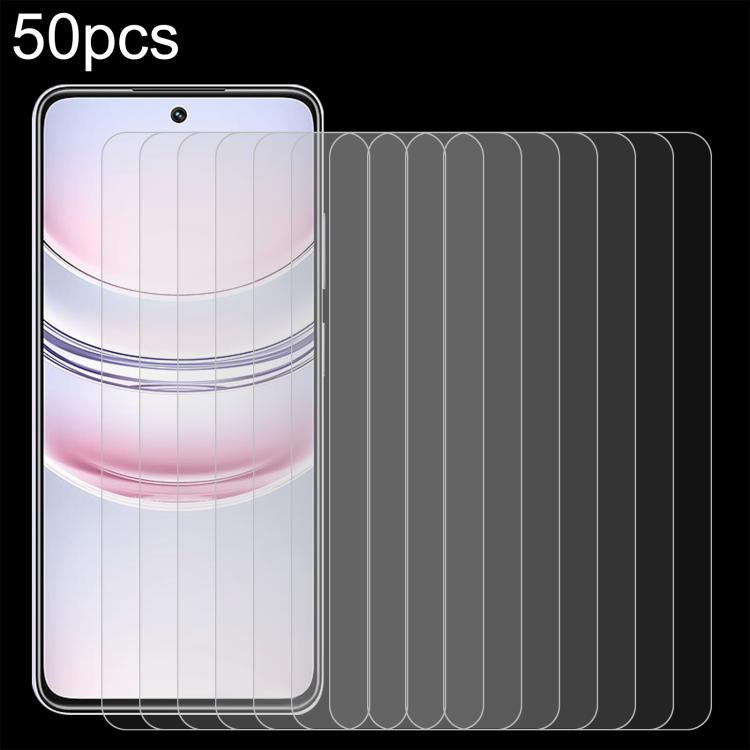 50pcs 0.26mm 9H 2.5D Tempered Glass Film