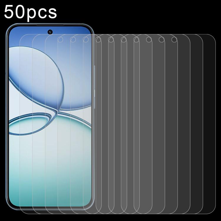 50pcs 0.26mm 9H 2.5D Tempered Glass Film, For Realme Narzo 90 5G, For Realme Narzo 90X 5G, For Realme P4x 5G, For Realme Note 70 4G, For Realme 15x 5G India, For Realme C85 5G, For Realme C85 Pro 4G, For Realme P4 5G, For Realme 15T 5G                 ...