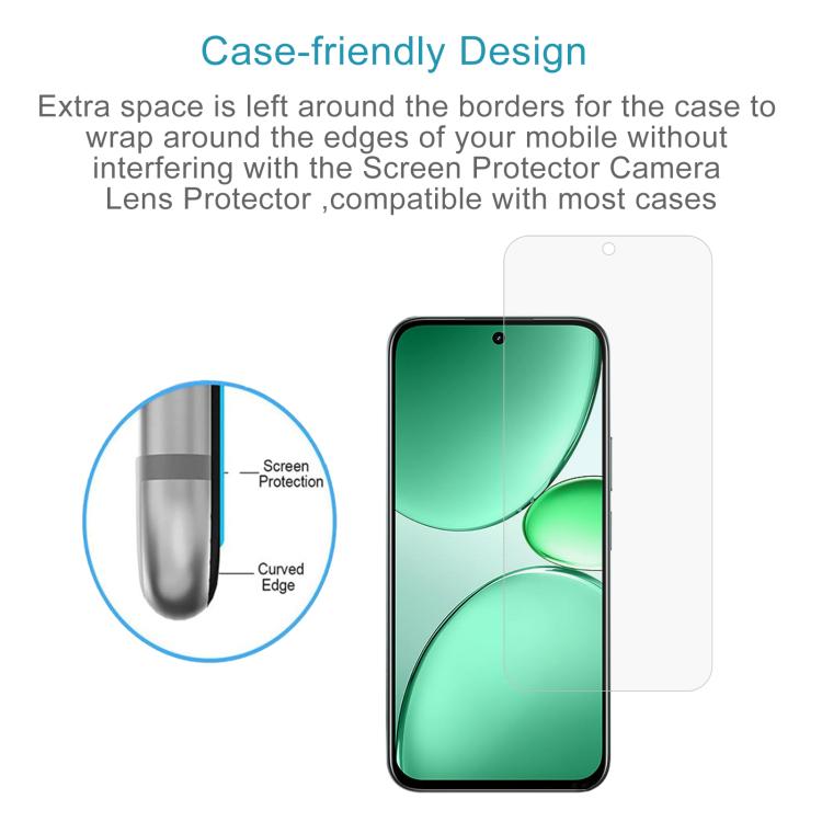 50pcs 0.26mm 9H 2.5D Tempered Glass Film