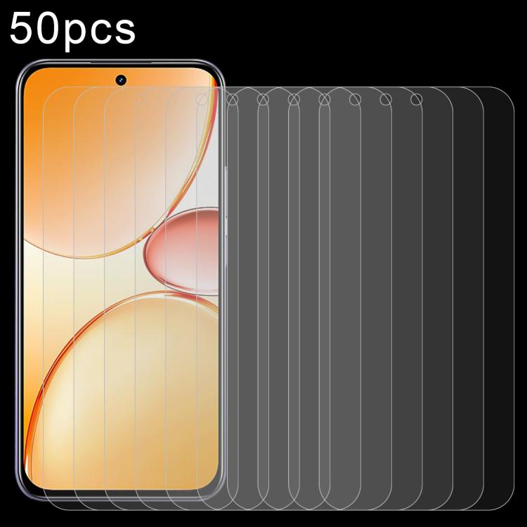 50pcs 0.26mm 9H 2.5D Tempered Glass Film, For Realme Narzo 90 5G, For Realme Narzo 90X 5G, For Realme P4x 5G, For Realme Note 70 4G, For Realme 15x 5G India, For Realme C85 5G, For Realme C85 Pro 4G, For Realme P4 5G, For Realme 15T 5G                 ...