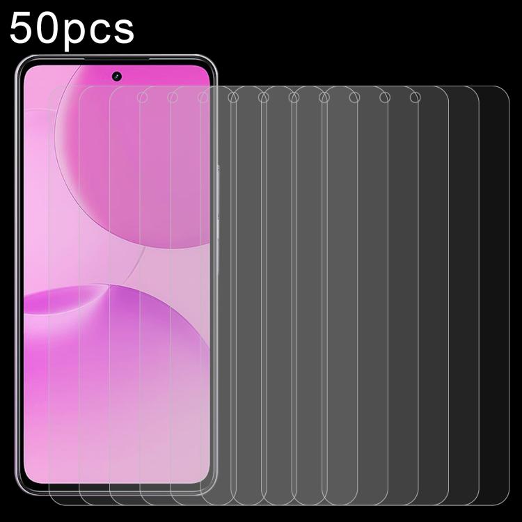 50pcs 0.26mm 9H 2.5D Tempered Glass Film, For Realme Narzo 90 5G, For Realme Narzo 90X 5G, For Realme P4x 5G, For Realme Note 70 4G, For Realme 15x 5G India, For Realme C85 5G, For Realme C85 Pro 4G, For Realme P4 5G, For Realme 15T 5G                 ...
