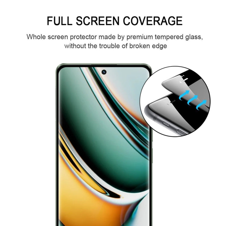 3D Curved Edge Full Screen Tempered Glass Film, For Realme 11 Pro (1pc)