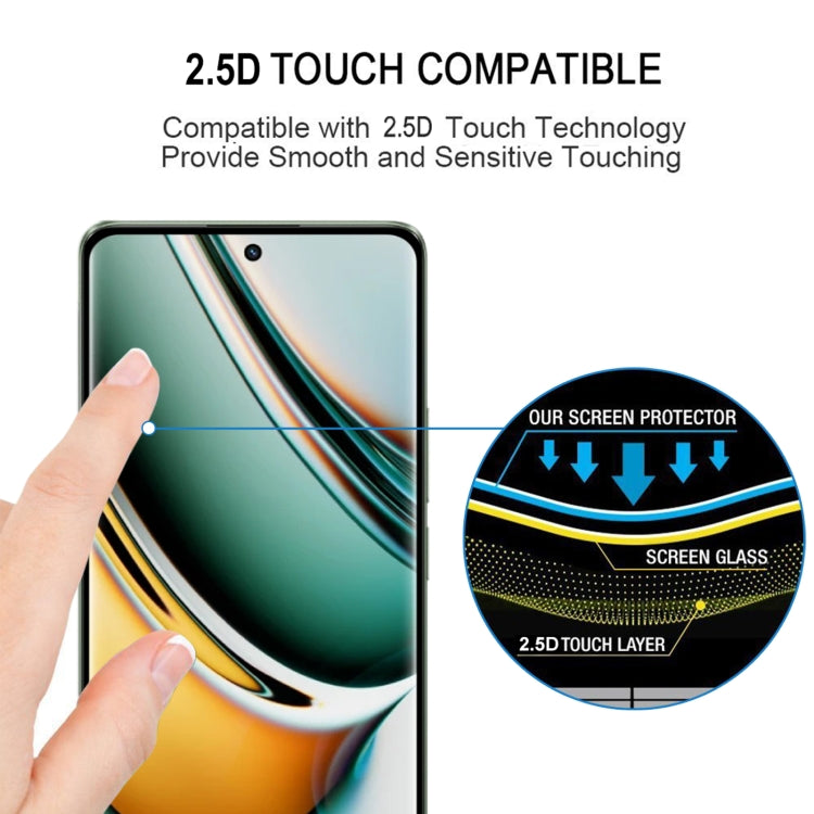 3D Curved Edge Full Screen Tempered Glass Film, For Realme 11 Pro (1pc)