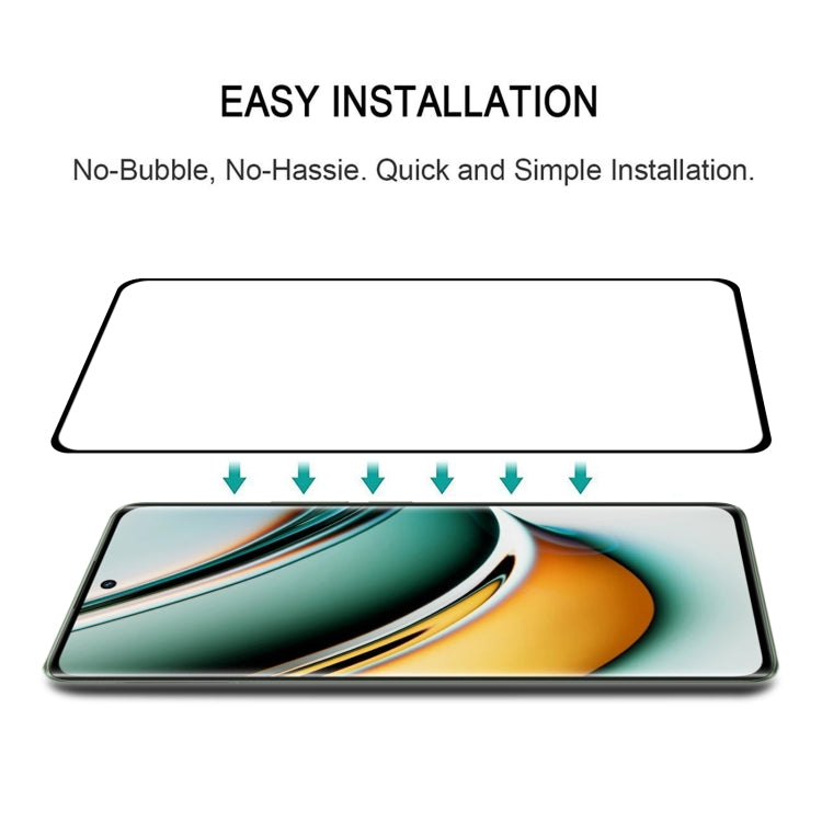 3D Curved Edge Full Screen Tempered Glass Film, For Realme 11 Pro (1pc)