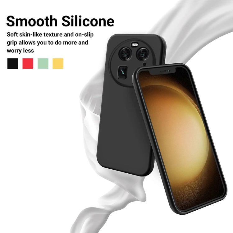 Pure Color Liquid Silicone Shockproof Phone Case, For OPPO Find X6