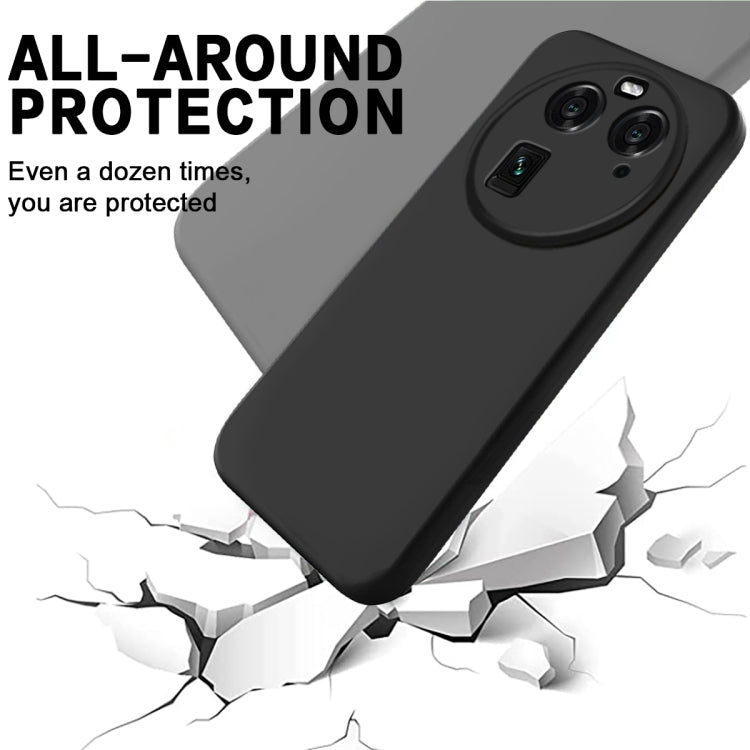 Pure Color Liquid Silicone Shockproof Phone Case, For OPPO Find X6