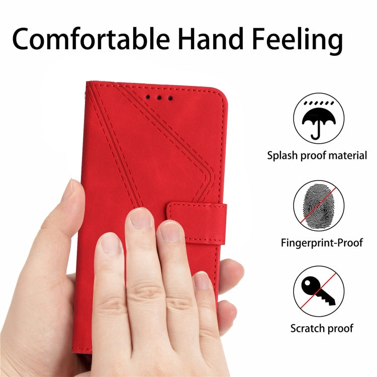 Stitching Embossed Leather Phone Case, For vivo V23 5G, For vivo V25 / X80 Lite, For vivo V27 5G / V27 Pro 5G