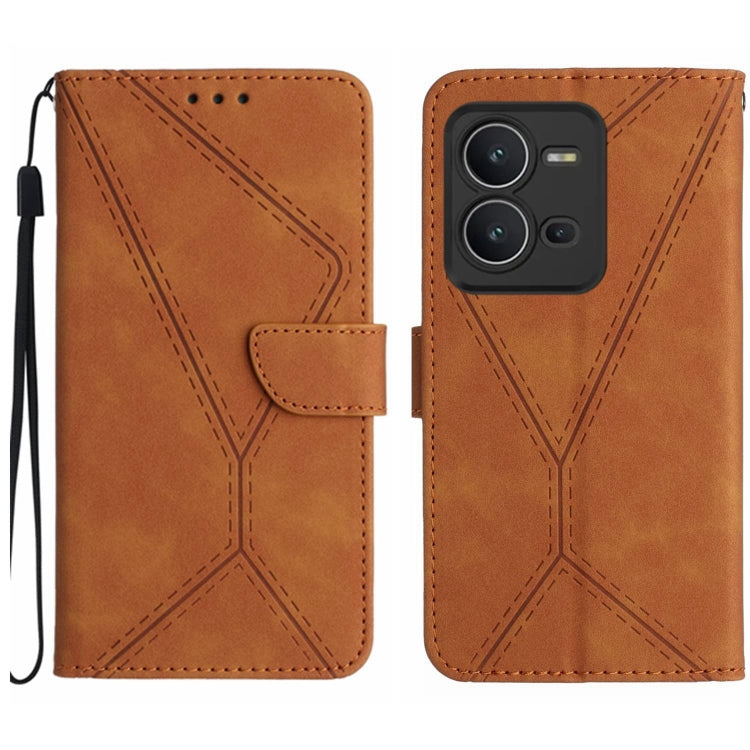 Stitching Embossed Leather Phone Case