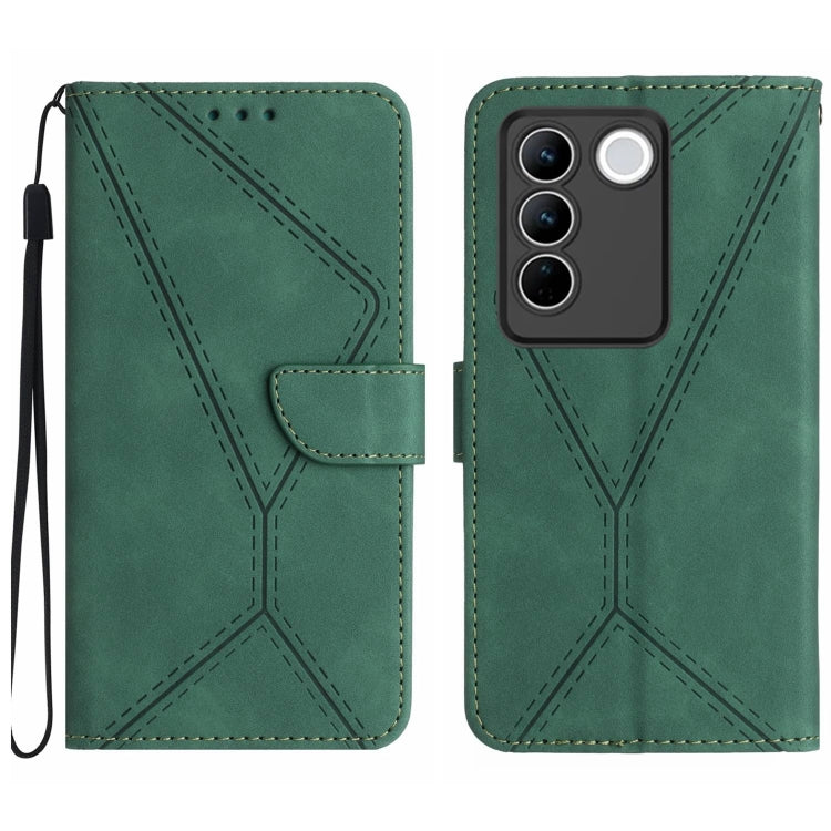 Stitching Embossed Leather Phone Case