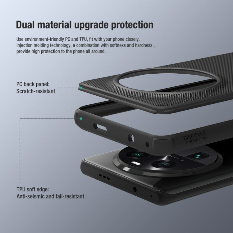 NILLKIN Frosted Shield Pro PC + TPU Phone Case, For OPPO Find X6