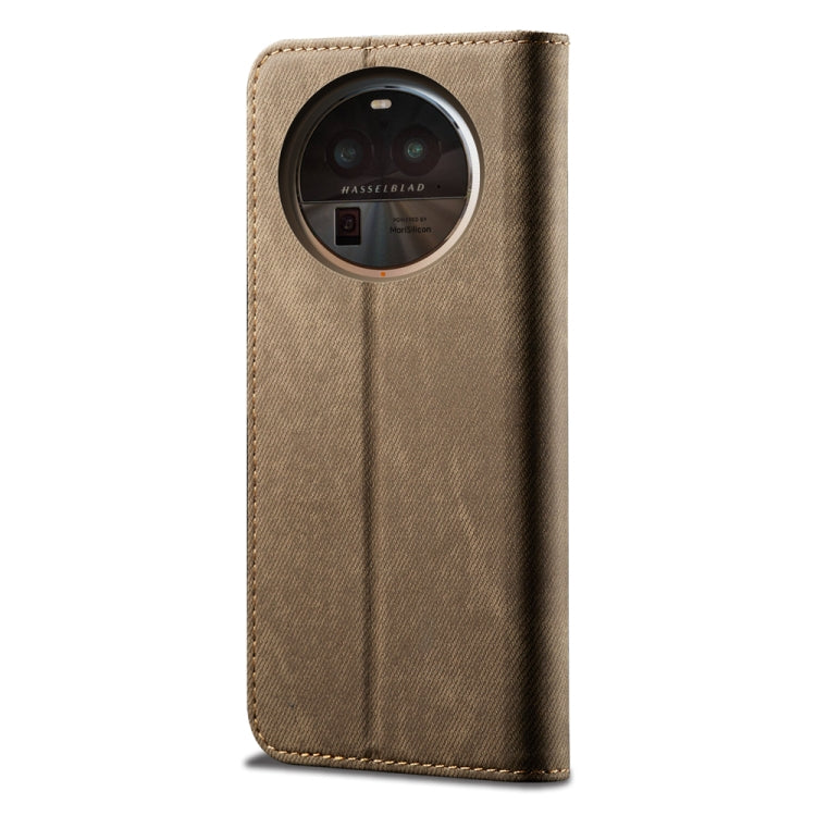 Denim Texture Casual Style Horizontal Flip Leather Case, For OPPO Find X6, For OPPO Reno10 Global / Reno10 Pro Global, For OPPO Find X6 Pro