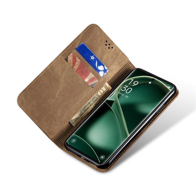 Denim Texture Casual Style Horizontal Flip Leather Case, For OPPO Find X6, For OPPO Reno10 Global / Reno10 Pro Global, For OPPO Find X6 Pro