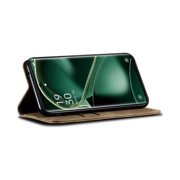 Denim Texture Casual Style Horizontal Flip Leather Case, For OPPO Find X6, For OPPO Reno10 Global / Reno10 Pro Global, For OPPO Find X6 Pro