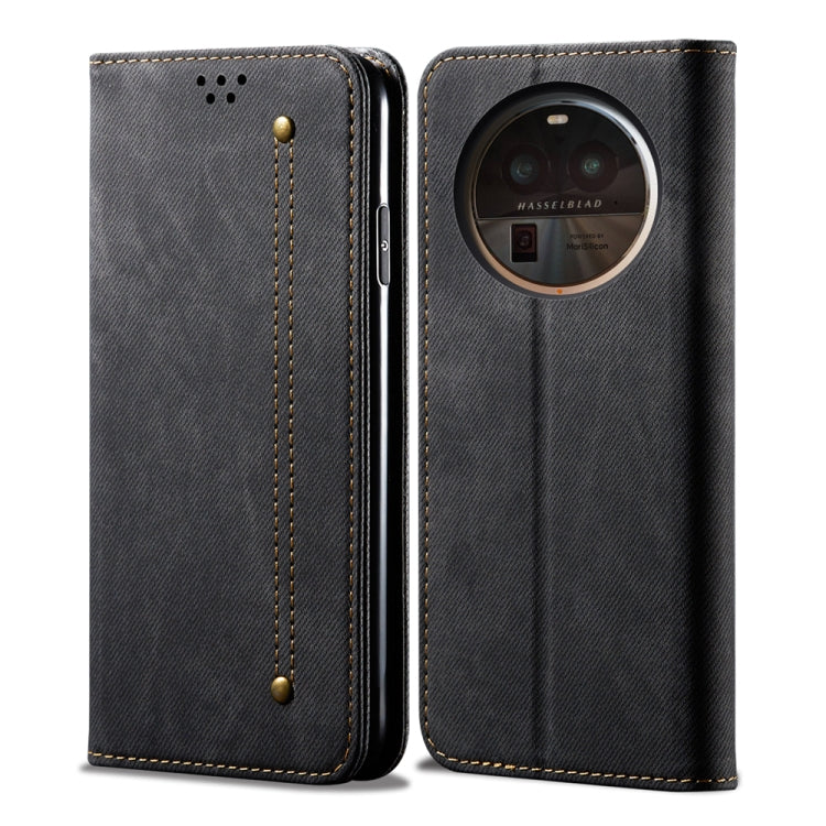 Denim Texture Casual Style Horizontal Flip Leather Case, For OPPO Reno10 Global / Reno10 Pro Global, For OPPO Find X6, For OPPO Find X6 Pro