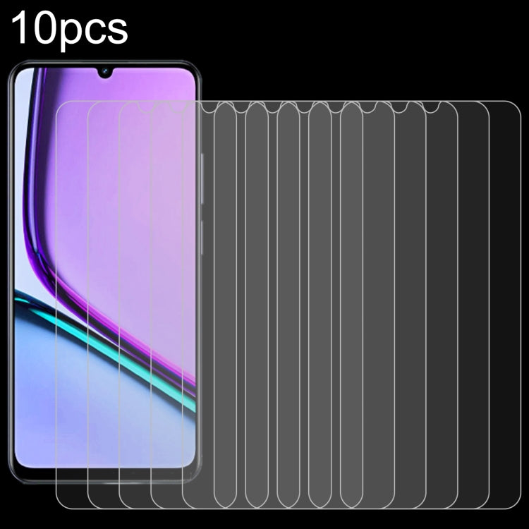 10pcs 0.26mm 9H 2.5D Tempered Glass Film, For Realme 13 4G / 13+ / C63 5G / 14x, For Realme Neo7, For Realme P1 Speed, For Realme C61 / C61 India / Note 60, For Realme 12+ / 12X / Narzo N65 / 12 4G, For Realme Narzo N61