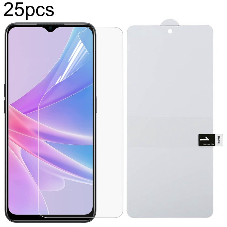 25pcs Full Screen Protector Explosion-proof Hydrogel Film, For OPPO A5 Pro, For OPPO Reno11 PJH110, For OPPO Reno11 Global, For OPPO Reno12 Pro, For OPPO Reno12, For OPPO Find X7, For OPPO Reno11 Pro Global, For OPPO Find X7 Ultra, For OPPO A2