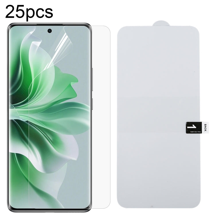 25pcs Full Screen Protector Explosion-proof Hydrogel Film, For OPPO A5 Pro, For OPPO Reno11 PJH110, For OPPO Reno11 Global, For OPPO Reno12 Pro, For OPPO Reno12, For OPPO Find X7, For OPPO Reno11 Pro Global, For OPPO Find X7 Ultra, For OPPO A2