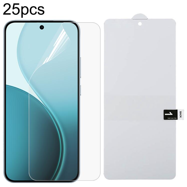 25pcs Full Screen Protector Explosion-proof Hydrogel Film, For OPPO A5 Pro, For OPPO Reno11 PJH110, For OPPO Reno11 Global, For OPPO Reno12 Pro, For OPPO Reno12, For OPPO Find X7, For OPPO Reno11 Pro Global, For OPPO Find X7 Ultra , For OPPO A2