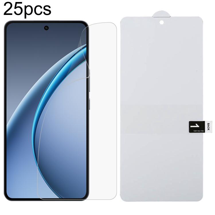 25pcs Full Screen Protector Explosion-proof Hydrogel Film, For OPPO A5 Pro, For OPPO Reno11 PJH110, For OPPO Reno11 Global, For OPPO Reno12 Pro, For OPPO Reno12, For OPPO Find X7, For OPPO Reno11 Pro Global, For OPPO Find X7 Ultra , For OPPO A2